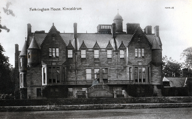 Fotheringham House, Kincaldrum, Angus, (Demolished)