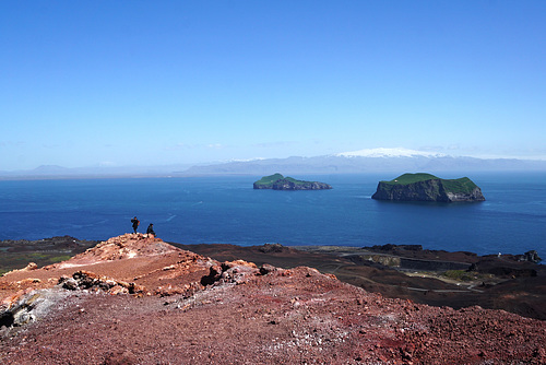 Westmänner Inseln Wanderung auf den Vulkan Eldfell, ausgebrochen 1973