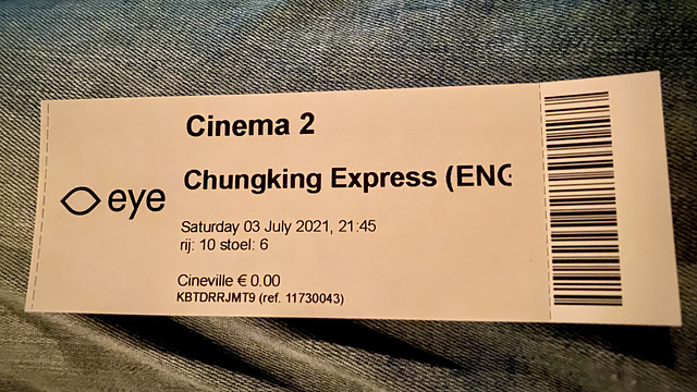 Ticket for Chungking Express