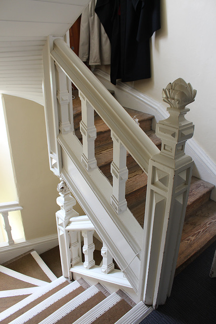Mid c19th service stair, probably by William Burn, Kimbolton Castle, Cambridgeshire