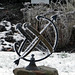 Sundial in winter