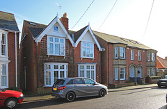 Houses on Lee Road, Aldeburgh, Suffolk