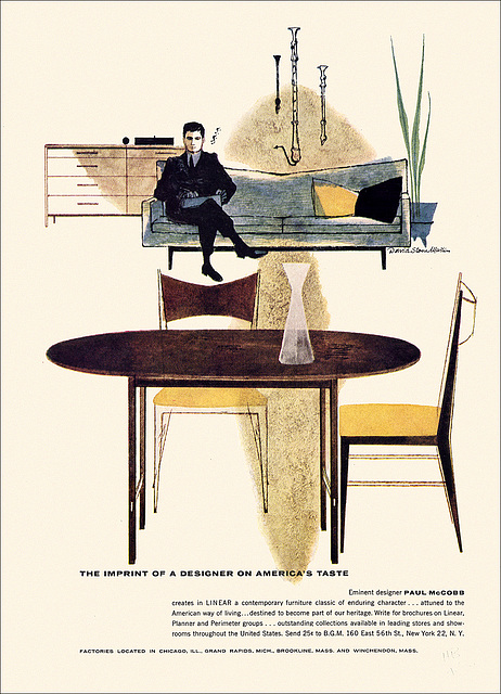 Linear/Paul McCobb Furniture Ad, 1958