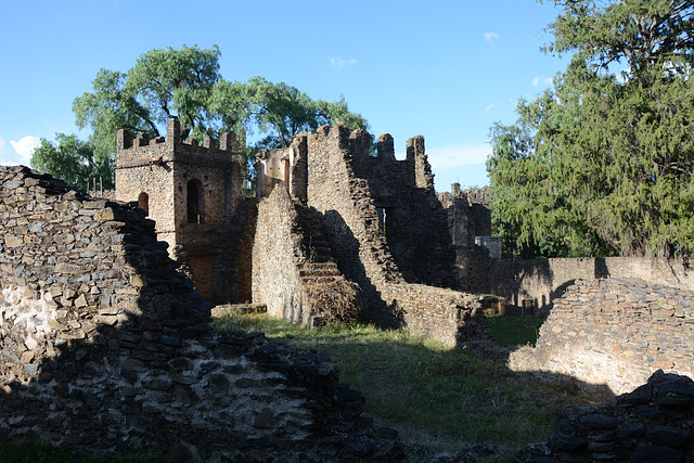 Ethiopia, Gondar, Royal Enclosure of Fasil Ghebbi, Ruins of Empress Mentewab Castle