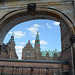 Denmark, Frederiksborg Castle through the Arch of the Gate