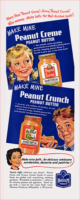 Holsum Peanut Butter Ad, 1947