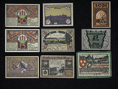 Group 028 A - Notgeld collage C1918 - 1920s