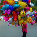 Balloon seller at Hàng Trong, Hoàn Kiém crossroad