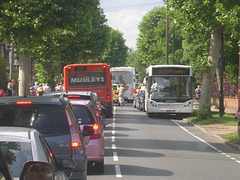 Following the Olympic Torch Relay in Bury St. Edmunds - 7 Jul 2012 (DSCN8411) (See inset photo)