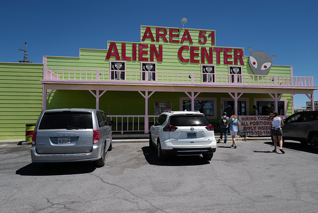 Area 51 but no aliens there except...us!!!!