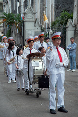 Musicians in Catholic parade