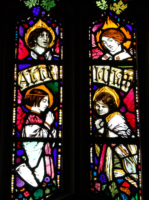 Detail of War Memorial Window, St Peter's Church, Glebe Street, Stoke on Trent, Staffordshire