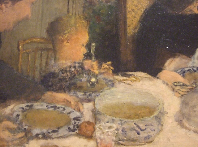 Detail of The Childrens' Meal by Bonnard in the Metropolitan Museum of Art, January 2010