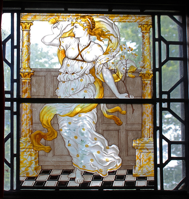Stained Glass in the Entrance Hall, Wightwick Manor, Wolverhampton