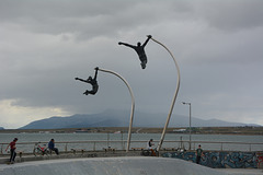 Chile, The Wind Sculpture in Puerto Natales