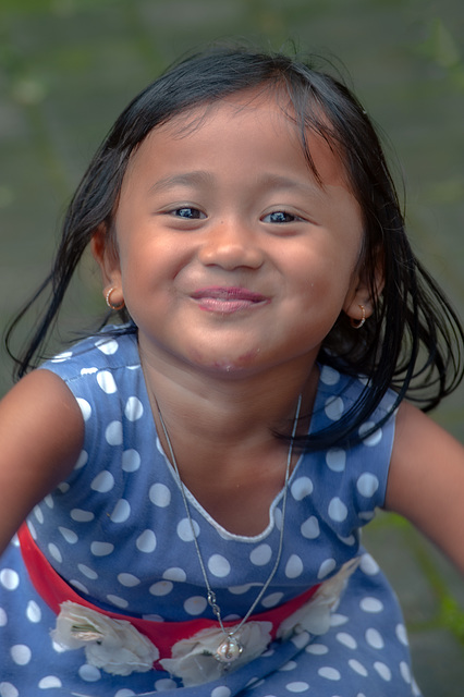 Balinese girl smiling