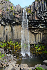 Iceland, Svartifoss Waterfall Close-Up