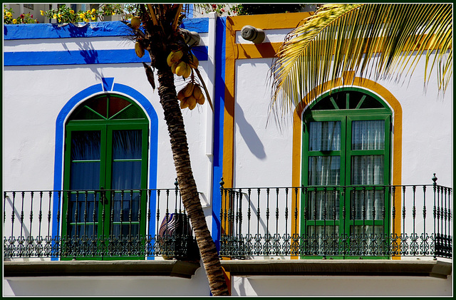 Balkone in Puerto de Mogán