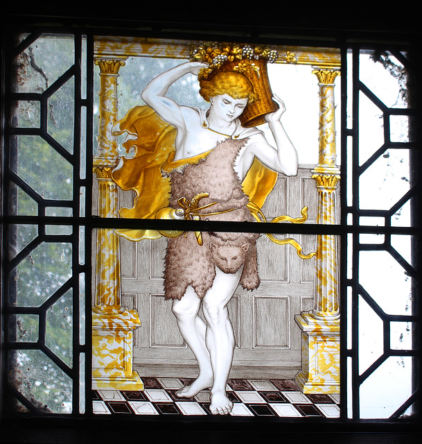 Stained Glass in the Entrance Hall, Wightwick Manor, Wolverhampton
