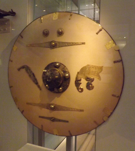 Anglo-Saxon Shield Partially Reconstructed in the British Museum, May 2014