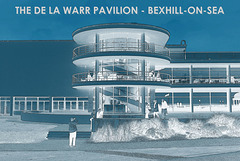 De La Warr Pavilion centre inverted to blue 25 10 2016