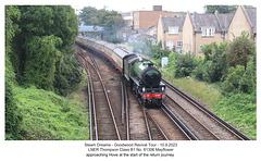 61306 Mayflower approaching Hove 10 9 2023