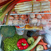 Aktueller Kühlschrankinhalt mit Produkten ausschließlich von der Hamburger Tafel :)