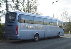 DSCF5599 Roman Coaches YN67 VDD near Bury St. Edmunds - 25 Nov 2018