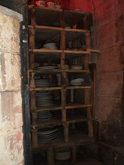 Storage of the pottery in the kiln.