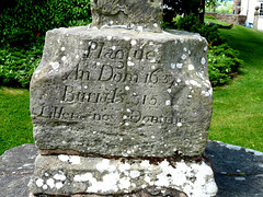 Ross-On-Wye- Inscription on the Plague Cross