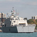 USS Detroit facing Detroit
