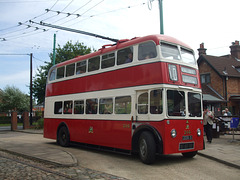 DSCF1066 Preserved Belfast trolleybus 246 (2206 OI) at the EATM, Carlton Colville - 19 Aug 2015
