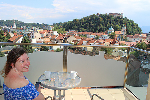 And the View from our Balcony - Ljubljana