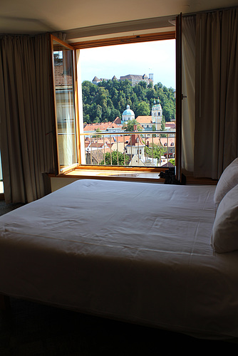 View from Our Bed - Ljubljana