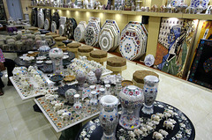 Inlaid marble wares