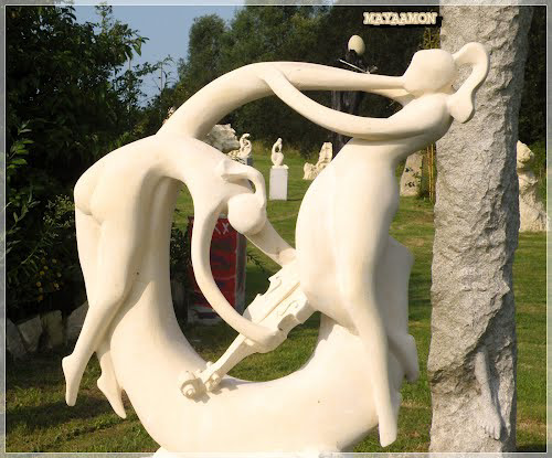 Un jardin de sculptures à Hirel ( Bretagne)