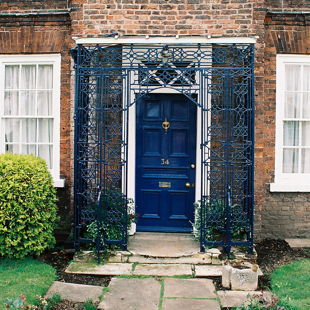 Early Nineteenth Century Ironwork, House on Banks of River Welland, Spalding, Lincolnshire