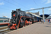 Ретро-поезд на Вокзале Киев-пассажирский / Vintage Locomotive at the Kiev Train Station