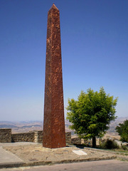 Obelisk on the geodesic centre of Sicily.