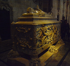 Lisbon, The Tomb of Vasco da Gama in the Church of Jeronimos
