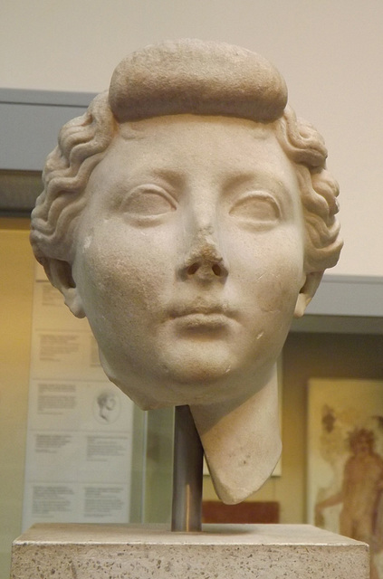 Marble Head of the Empress Livia in the British Museum, April 2013