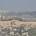 Jerusalem Temple and Dome of the Rock Mosque from Jabal Mukabbiri Overview Point