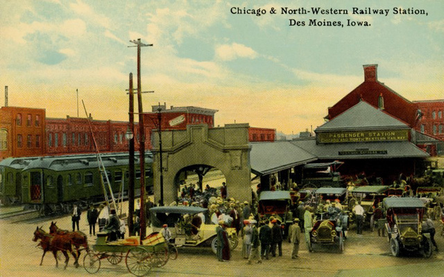 Chicago and North-Western Railway Station, Des Moines, Iowa