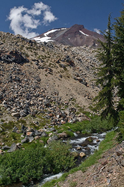 South Sister and Fall Creek