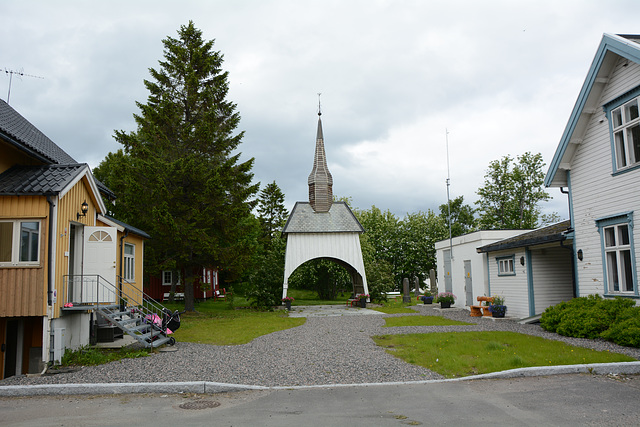 Norway, Chapel at the Entrance to the Cemetery in Sortland