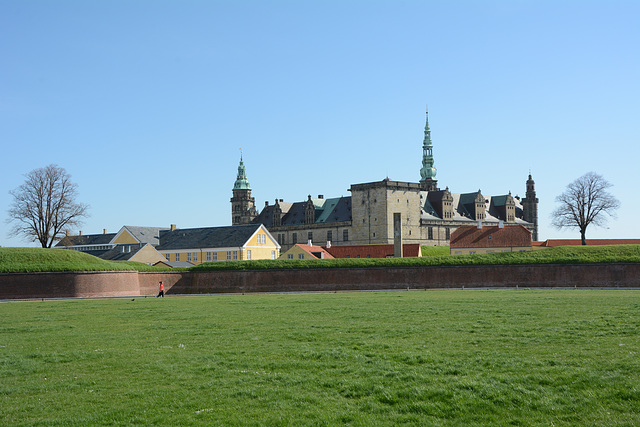 Denmark, The Kronborg Castle from the South-West