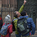 Touristes place de la cathédrale Strasbourg