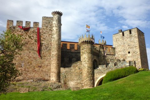 Castillo de los Templarios à Ponferrada (Castille-et-León, Espagne)