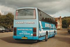 Dewhirst Coaches H749 VUA at the Bull Inn, Barton Mills - 17 Oct 1993 (207-12A)