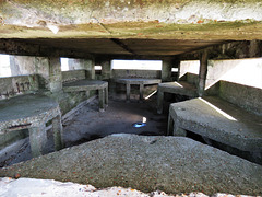 rye harbour nature reserve, sussex (6)one of two pillboxes built in 1940 to contain 6 vickers machine guns at the mouth of the river rother